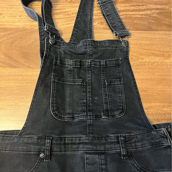 Free People Lexden Super Skinny Denim Overalls - Picture 2 of 5
